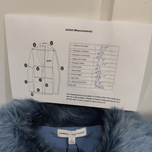 EXPRESS X Negin Mirsalehi Women’s Faux Fur Bomber Jacket-Small - Picture 13 of 13